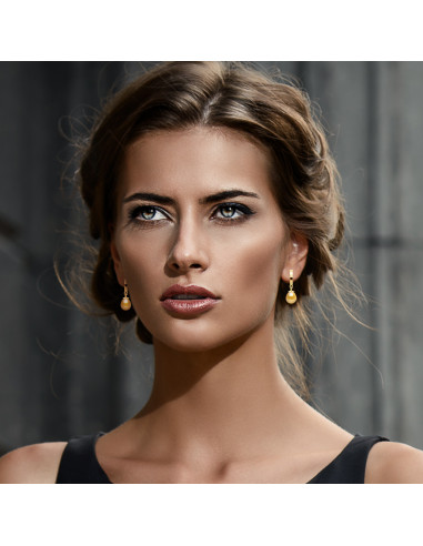 Boucles d'Oreilles Perle de Culture...