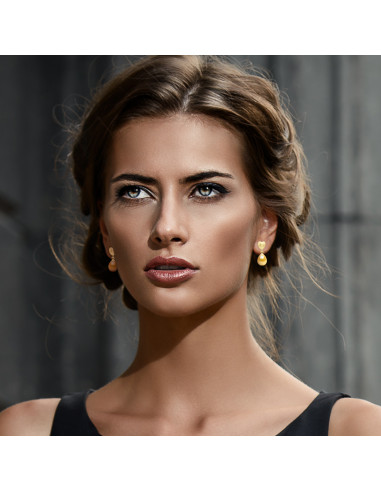 Boucles d'Oreilles Perle de Culture...