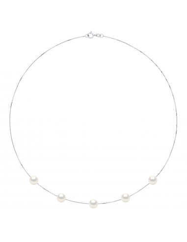 Collier 5 Perles de Culture d'Eau...