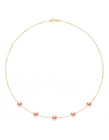 Collier 5 Perles de Culture d'Eau...