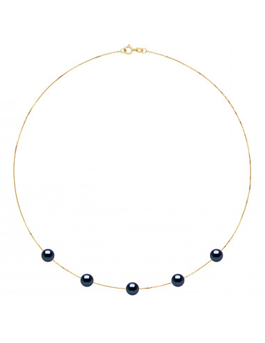 Collier 5 Perles de Culture d'Eau...