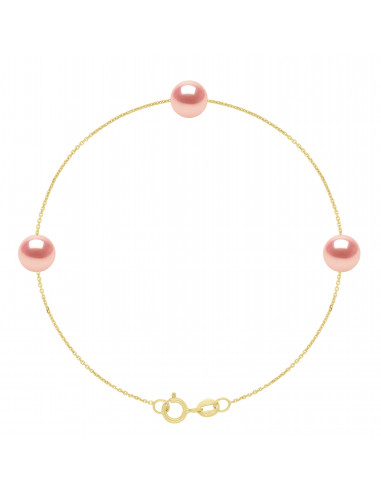 Bracelet 3 Perles de Culture d'Eau...