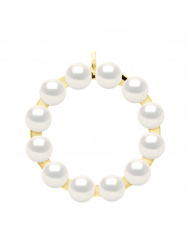 Pendentif 12 Véritables Perles de...