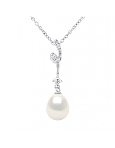 Collier Tourbillon Serti Oxydes Perle...