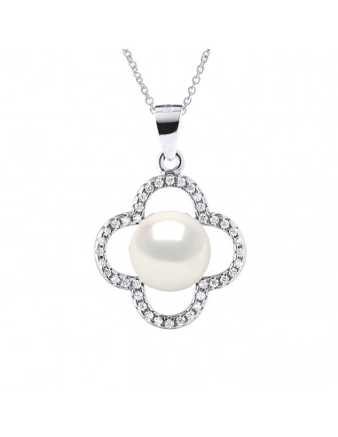 Collier Eau Douce Bouton - Pendentif...