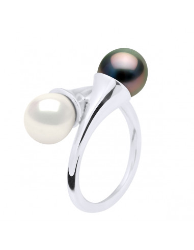 Bague Toi et Moi - Perles de Culture...