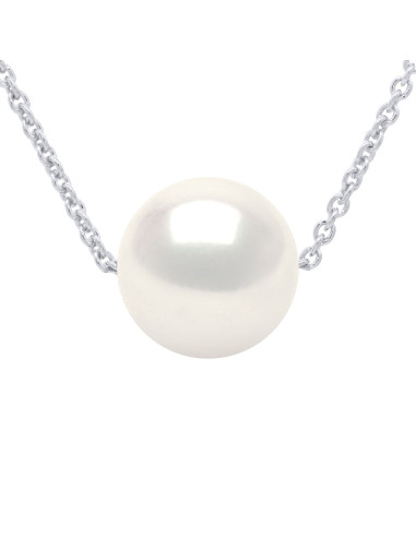 Collier Maille Forçat Argent Perle...