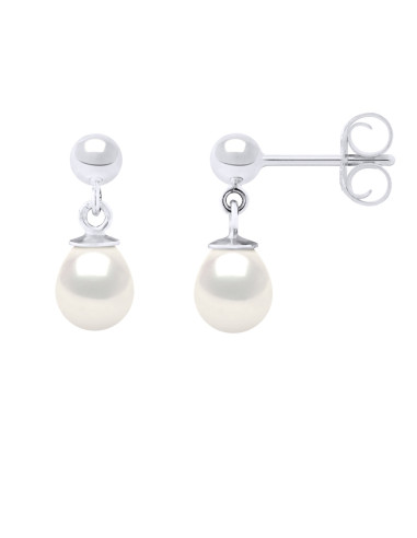 Boucles d'Oreilles Perle de Culture...