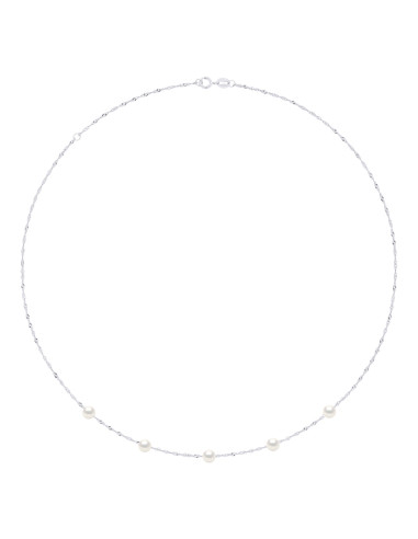 Collier 5 Perles de Culture d'Eau...