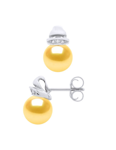 Boucles d'Oreilles Perle de Culture...