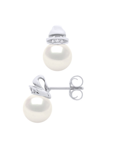 Boucles d'Oreilles Perle de Culture...