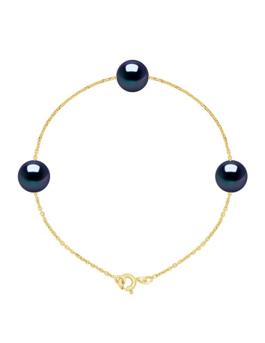 Bracelet 3 Perles de Culture d'Eau...